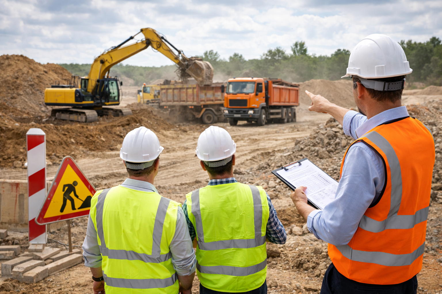 Préparation et évacuation chantier